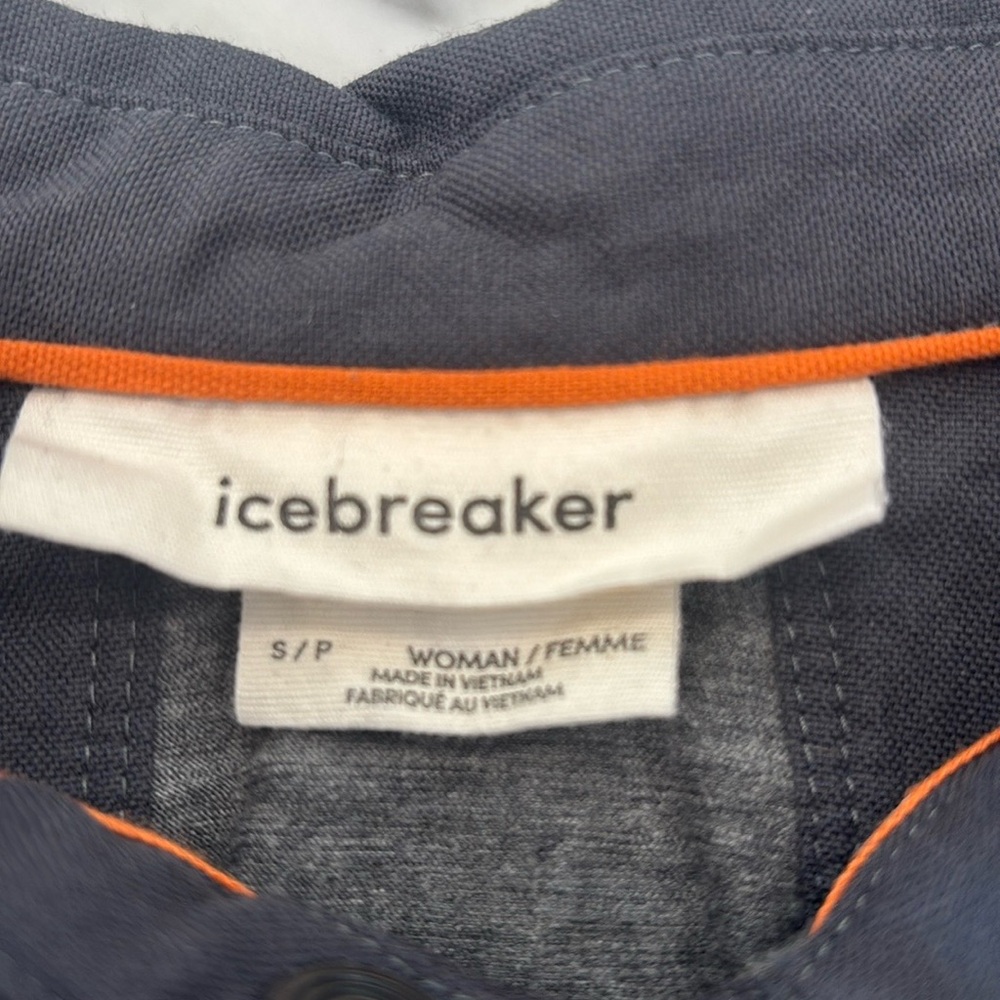Women's Icebreaker Merino Hike Long Sleeve Top in Grey, Size S - Picture 5 of 8